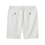 Men's Linen Cotton Bermuda Shorts: Slim Fit, Elastic Waist S - Shop Giordano