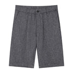 Men's Linen Cotton Bermuda Shorts: Slim Fit, Elastic Waist S - Shop Giordano