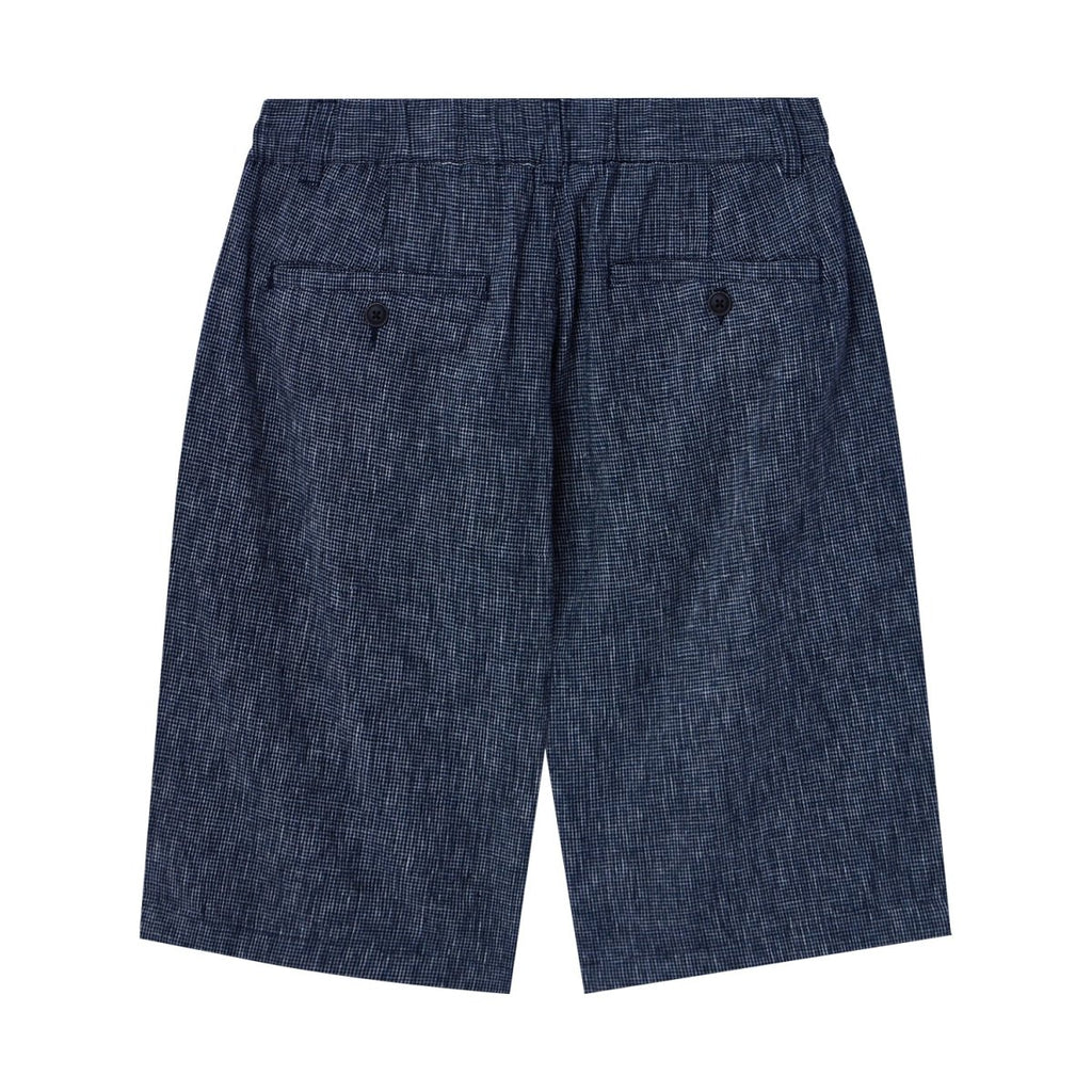 Giordano Men's Linen Cotton Bermuda Shorts: Slim Fit, Elastic Waist - Premium Shorts