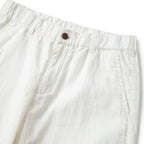 Men's Linen Cotton Bermuda Shorts: Slim Fit, Elastic Waist S - Shop Giordano
