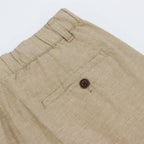 Giordano Men's Linen Cotton Bermuda Shorts: Slim Fit, Elastic Waist - Premium Shorts