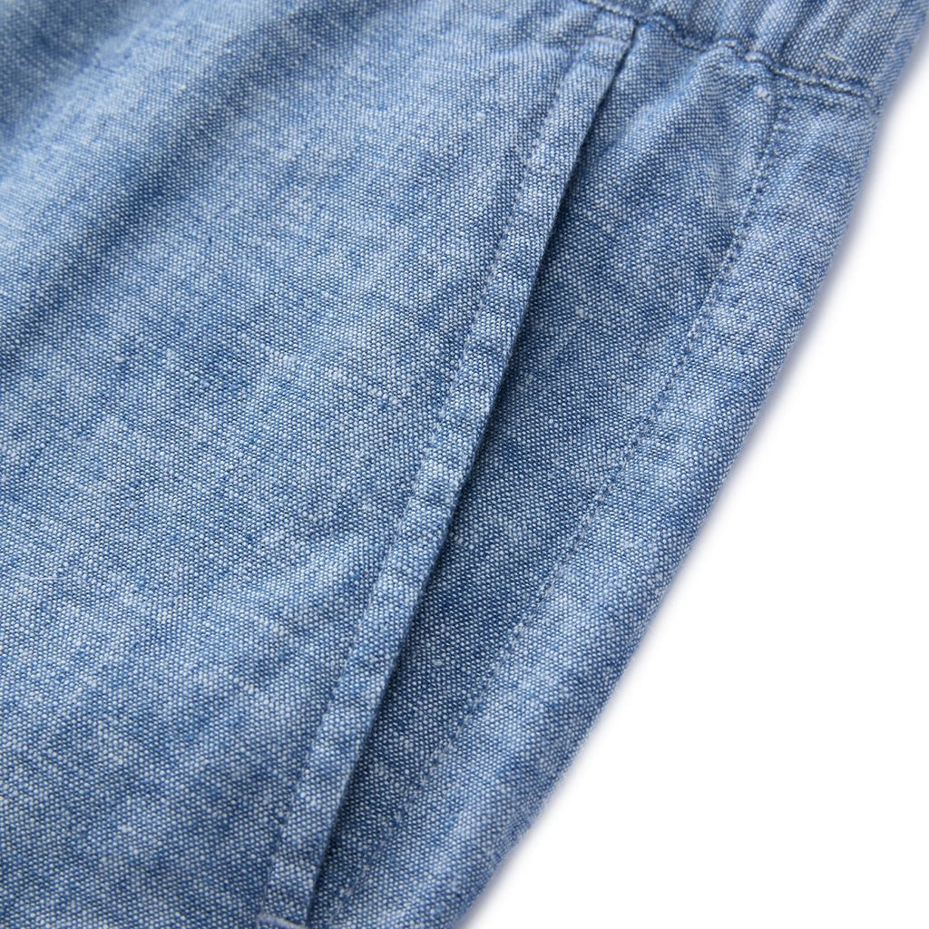 Giordano Men's Linen Cotton Bermuda Shorts: Slim Fit, Elastic Waist - Premium Shorts