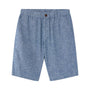 Giordano Men's Linen Cotton Bermuda Shorts: Slim Fit, Elastic Waist - Premium Shorts