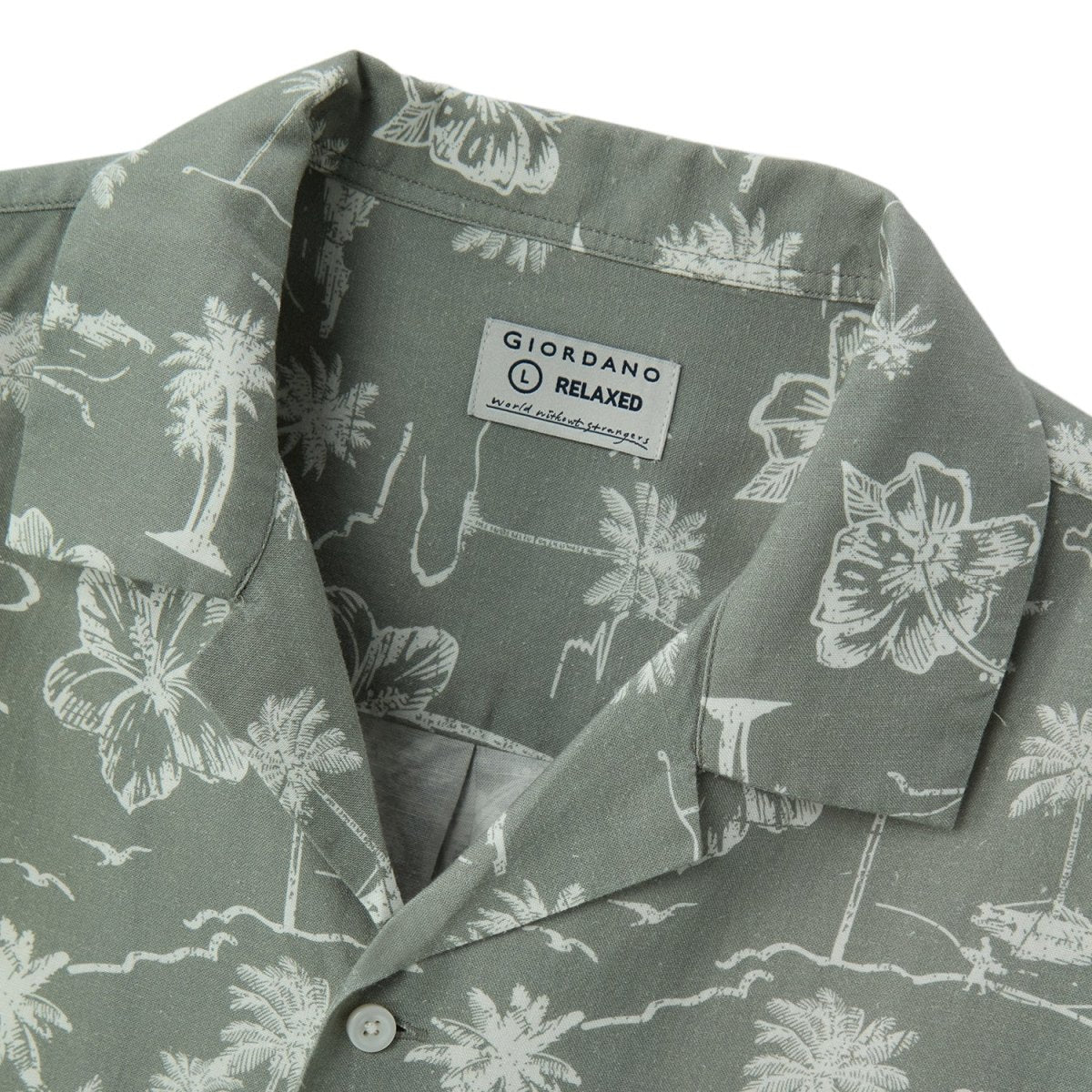 Giordano Men's Linen Cotton Poplin Shirt: Relaxed Fit, Breathable & Stylish - Premium Shirts
