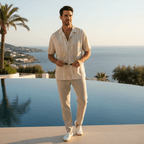 Giordano Men's Linen Cotton Poplin Shirt: Relaxed Fit, Breathable & Stylish - Premium Shirts
