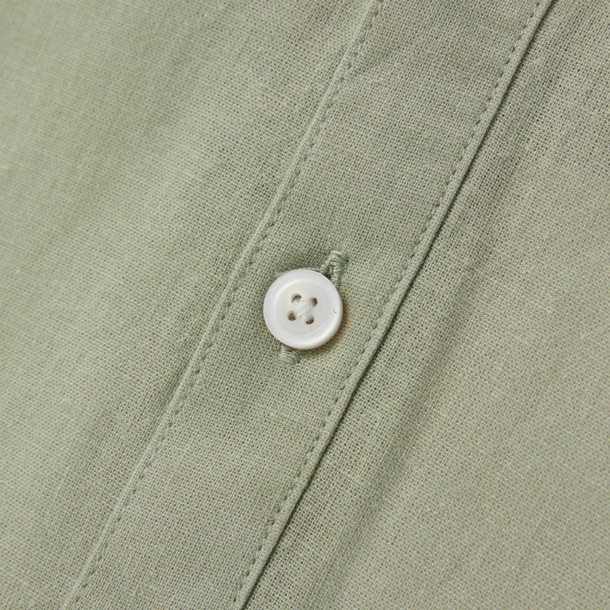 Men's Linen Cotton Poplin Shirt | Slim Fit, Band Collar - Giordano