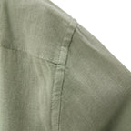 Men's Linen Cotton Poplin Shirt | Slim Fit, Band Collar S - Shop Giordano