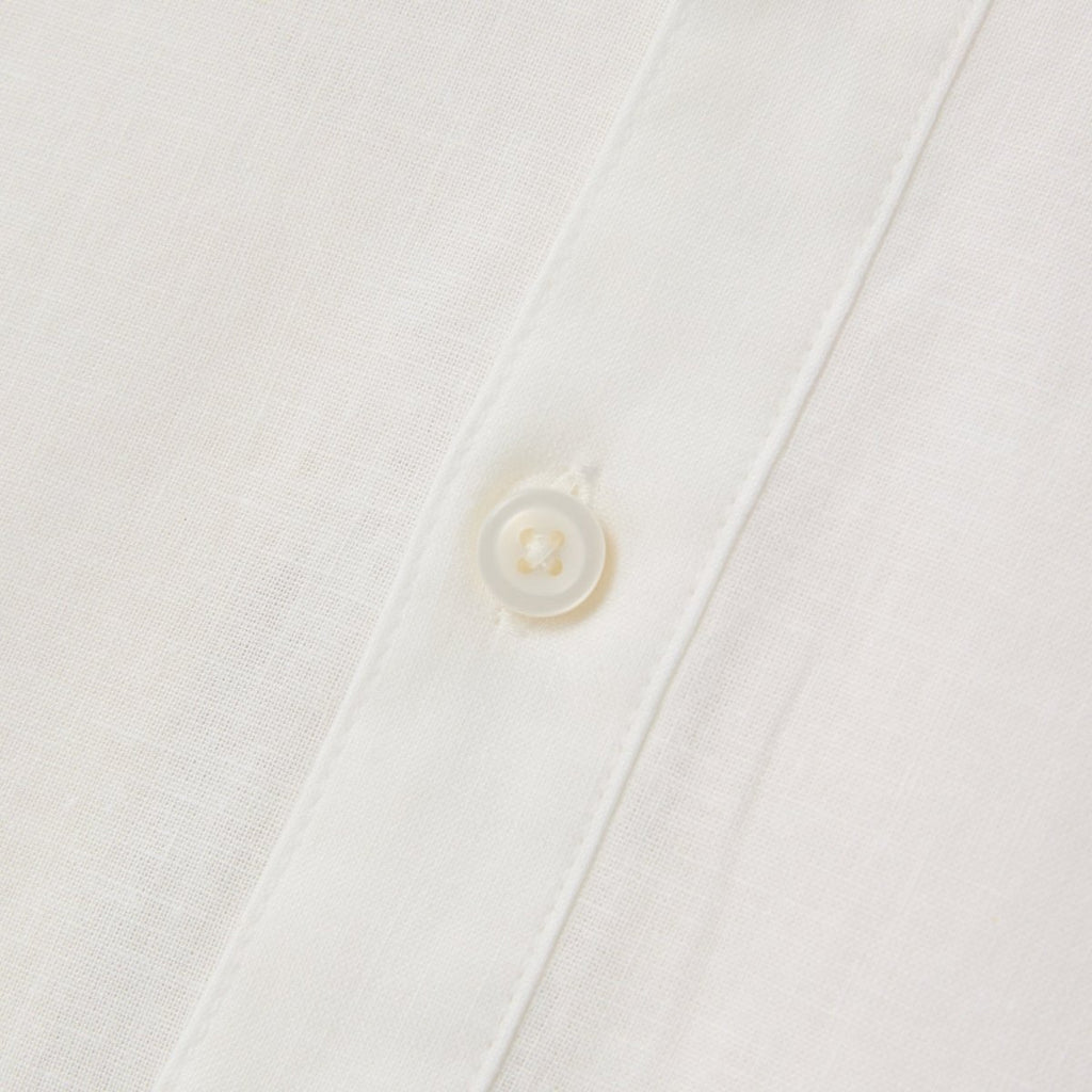 Giordano Men's Linen Cotton Poplin Shirt | Slim Fit, Band Collar - Premium Shirts