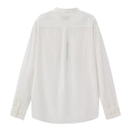 Giordano Men's Linen Cotton Poplin Shirt | Slim Fit, Band Collar - Premium Shirts