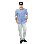 Giordano Men's Linen Cotton Poplin Short Sleeve Shirt - Premium Shirts