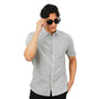 Giordano Men's Linen Cotton Poplin Short Sleeve Shirt - Premium Shirts
