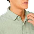 Giordano Men's Linen Cotton Poplin Short Sleeve Shirt - Premium Shirts