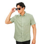 Giordano Men's Linen Cotton Poplin Short Sleeve Shirt - Premium Shirts