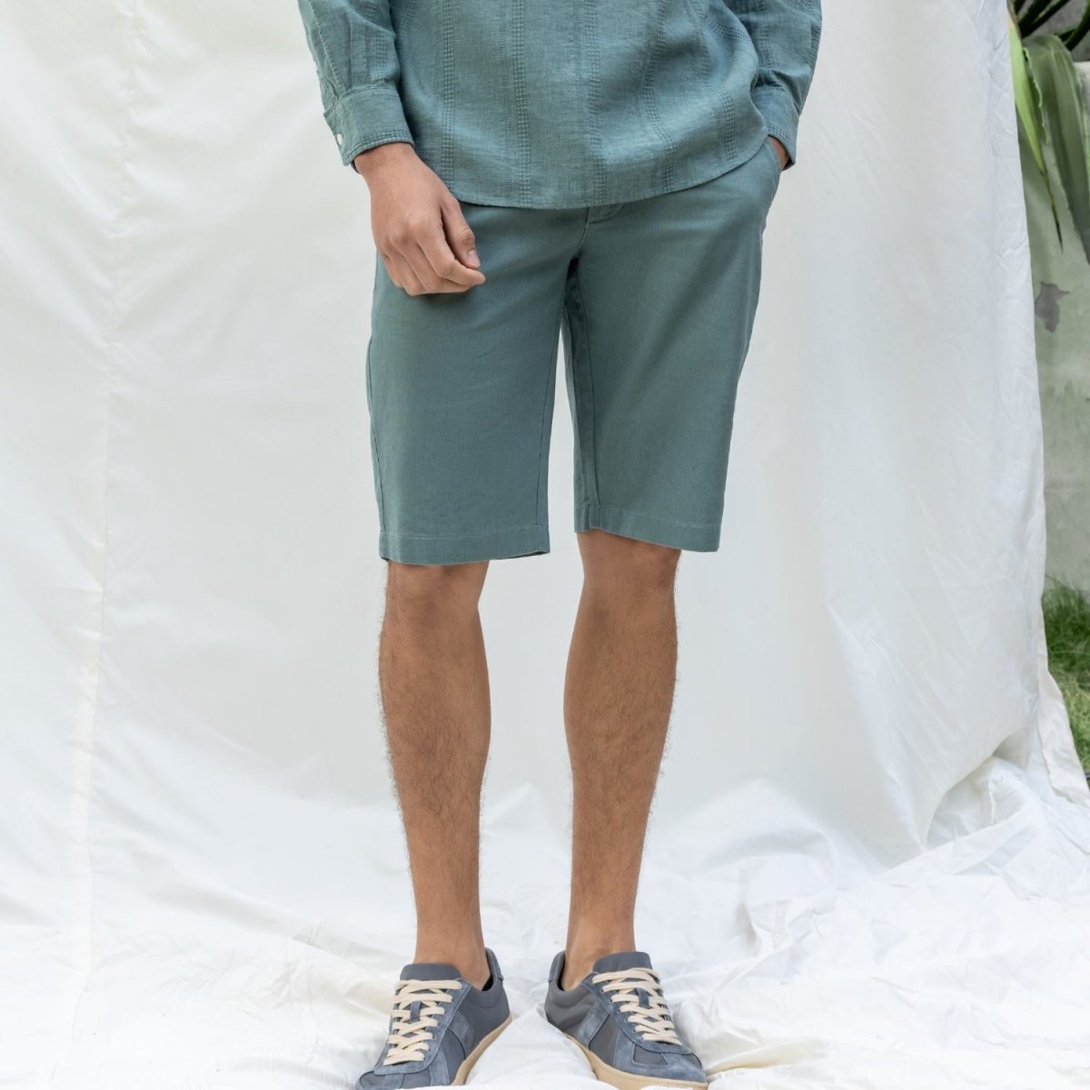 Men's Linen Cotton Shorts - Giordano