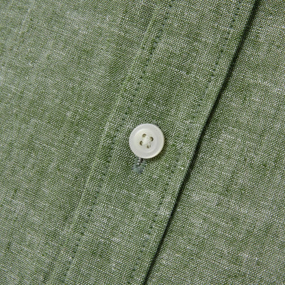 Men's Linen Poplin Blend Stand Collar Shirt - Giordano