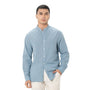 Giordano Men's Linen Poplin Blend Stand Collar Shirt - Premium Shirts