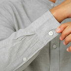 Giordano Men's Linen Poplin Blend Stand Collar Shirt - Premium Shirts