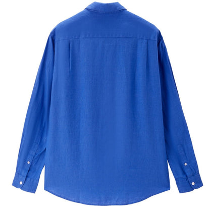 Men’S Linen Poplin Long Sleeve Shirt | Korea Collection - Giordano