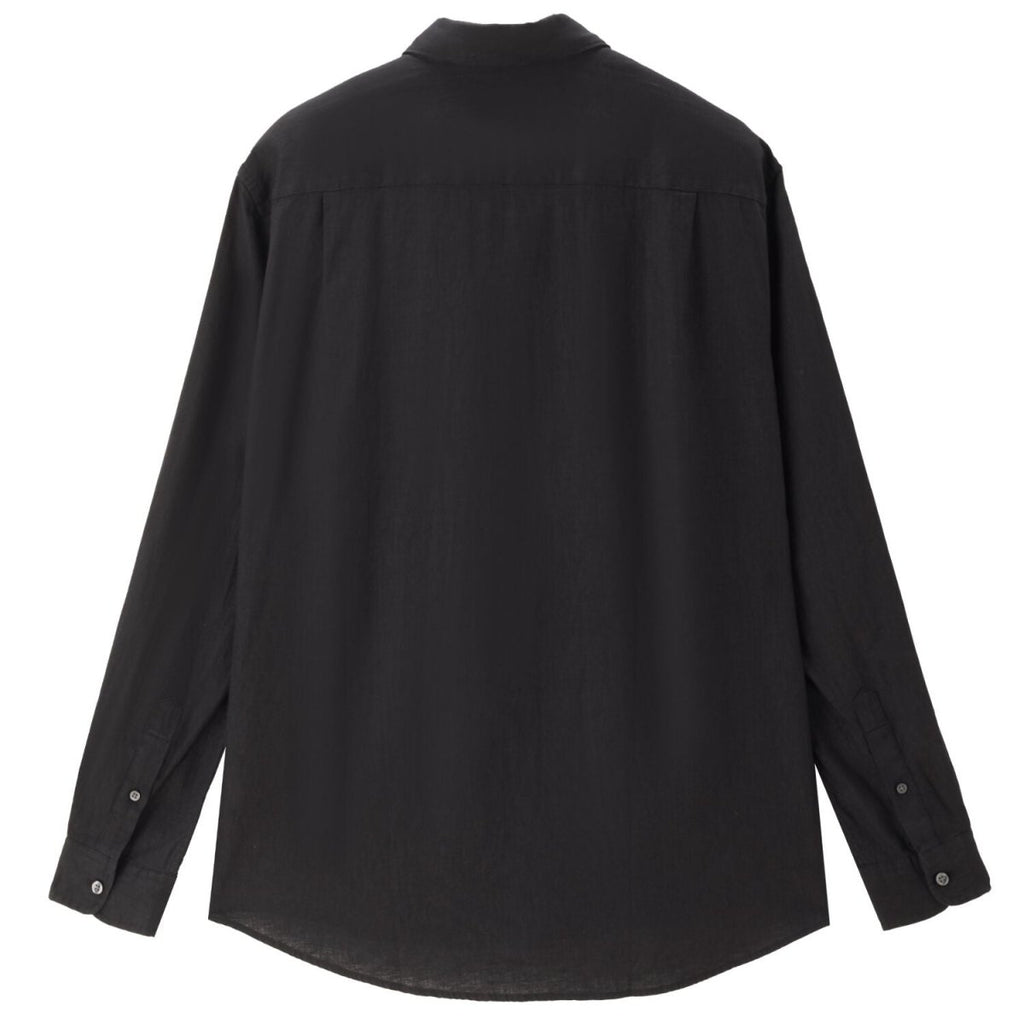 Men’S Linen Poplin Long Sleeve Shirt | Korea Collection S - Shop Giordano