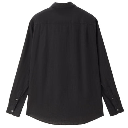 Men’S Linen Poplin Long Sleeve Shirt | Korea Collection - Giordano