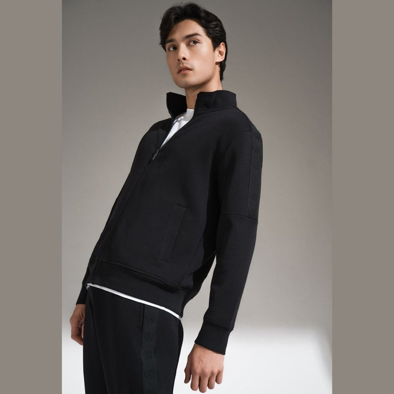 Giordano Men's Liquid Touch Knit Jacket With Zipper Closure - Premium Jackets