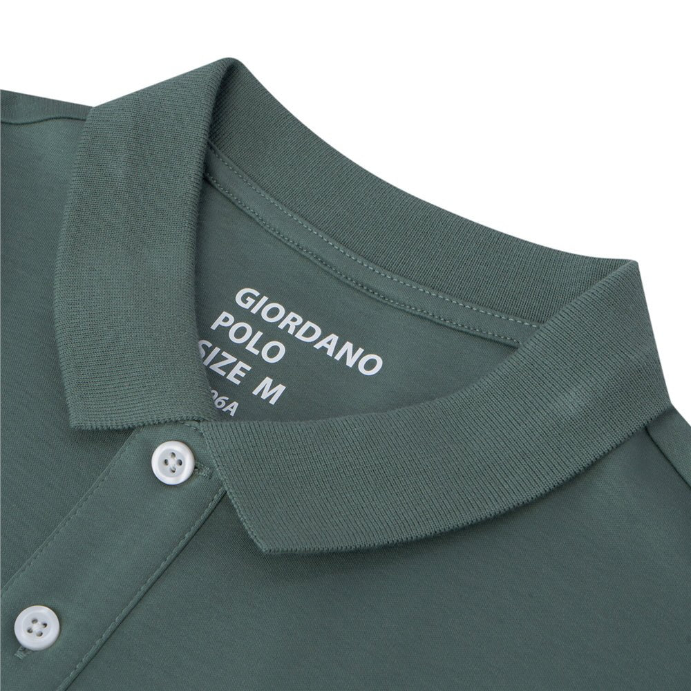Men's Liquid Touch Polo: Slim Fit Comfort & Lasting Color - Giordano