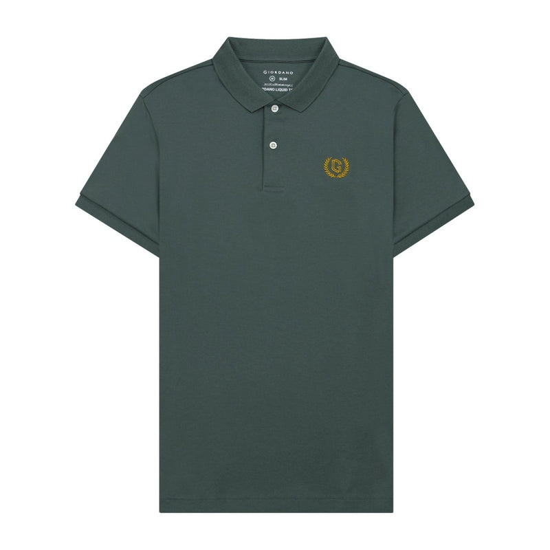 Men's Liquid Touch Polo: Slim Fit Comfort & Lasting Color S - Shop Giordano