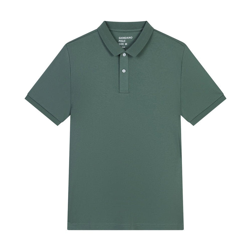 Men's Liquid Touch Polo: Slim Fit Comfort & Lasting Color S - Shop Giordano