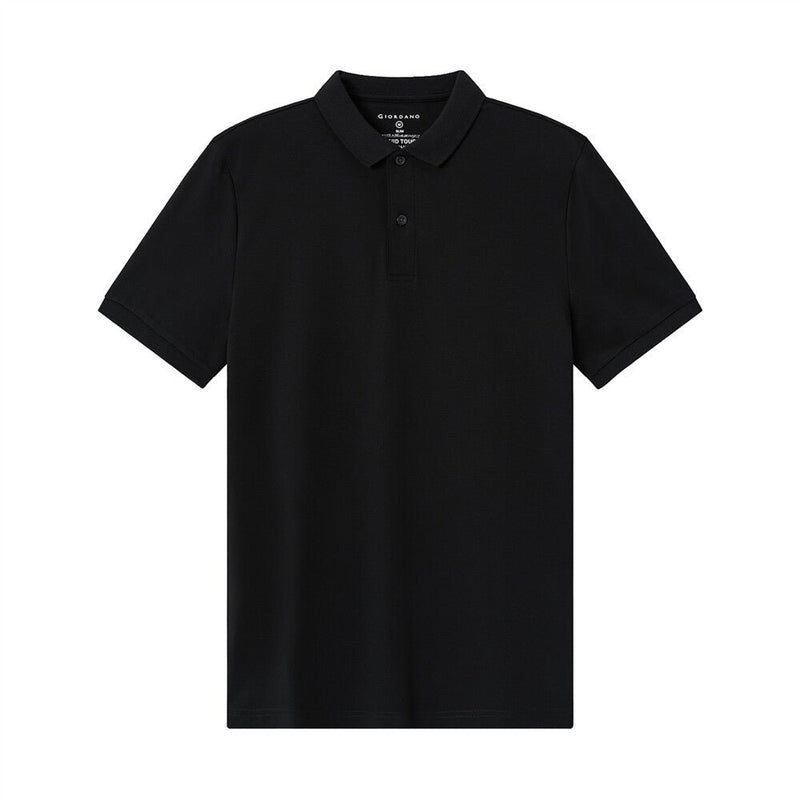 Giordano Men's Liquid Touch Polo: Slim Fit Comfort & Lasting Color - Premium Polo
