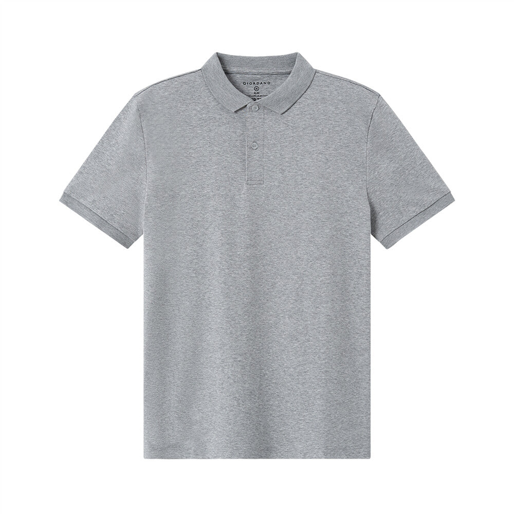 Men's Liquid Touch Polo: Slim Fit Comfort & Lasting Color - Giordano