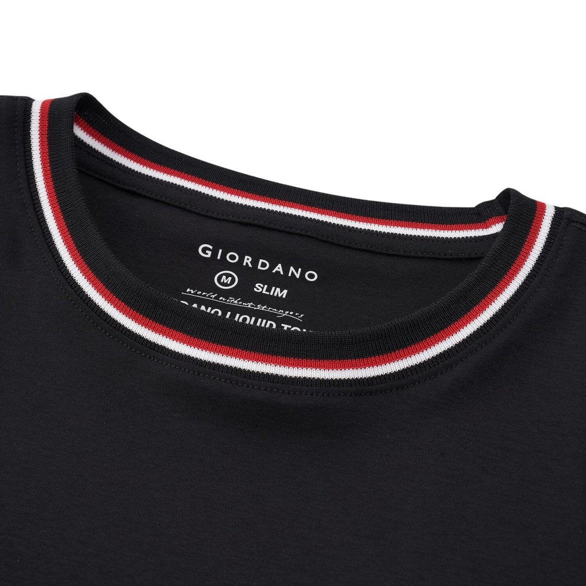 Men’S Liquid Touch Slim Fit Cotton Crew Neck Tee With Chest Pocket - Giordano