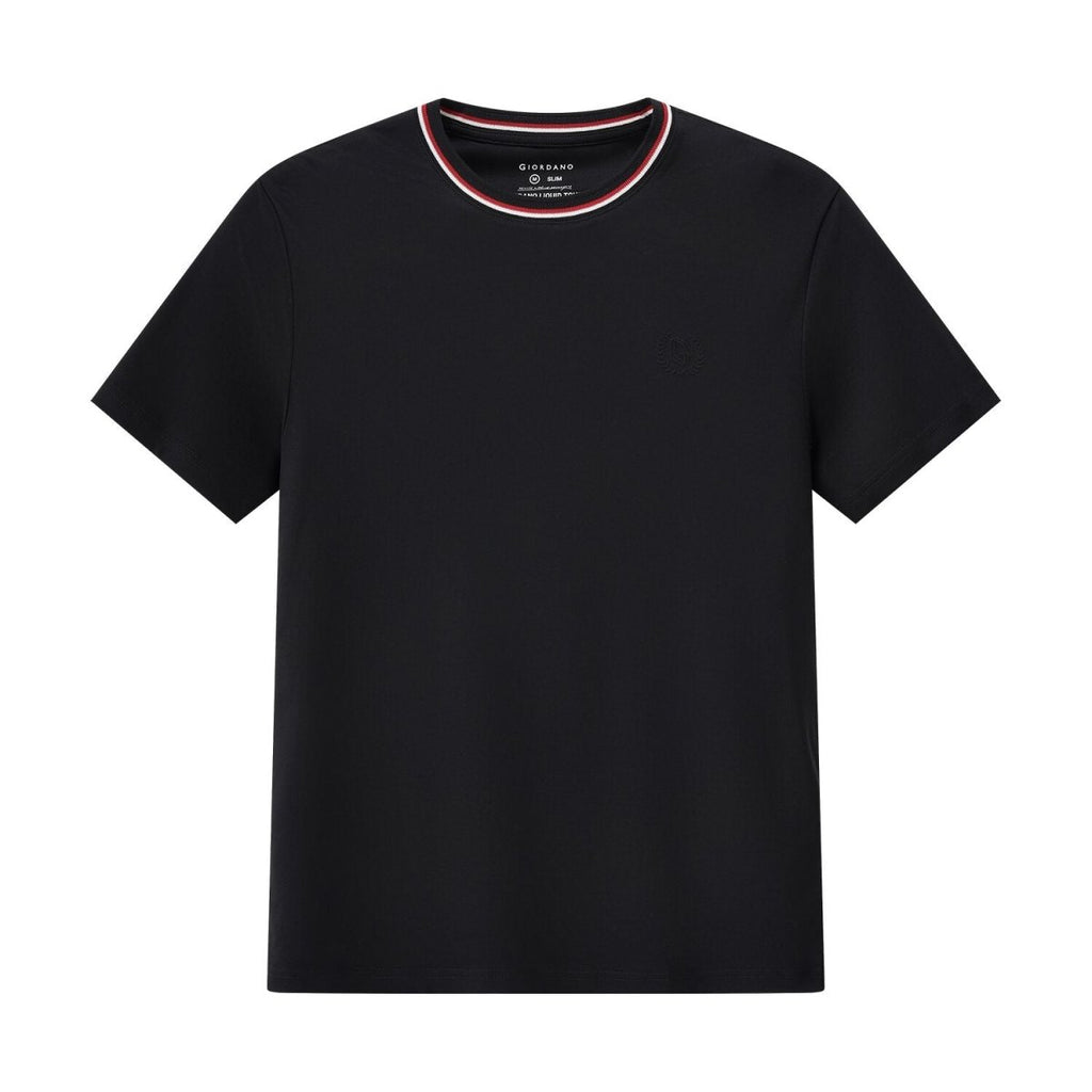Men’S Liquid Touch Slim Fit Cotton Crew Neck Tee With Chest Pocket S - Shop Giordano