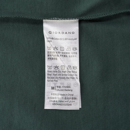 Men’S Liquid Touch Slim Fit Cotton Crew Neck Tee With Chest Pocket - Giordano