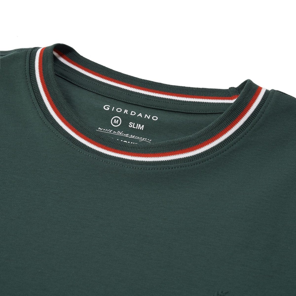 Men’S Liquid Touch Slim Fit Cotton Crew Neck Tee With Chest Pocket - Giordano