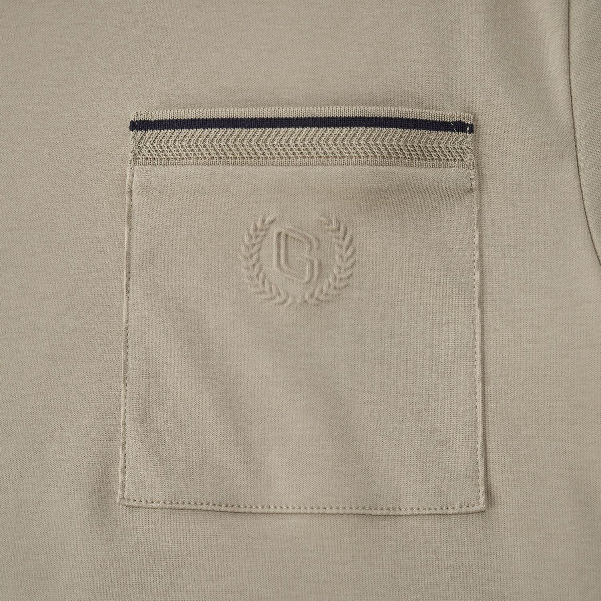 Men’S Liquid Touch Slim Fit Cotton Crew Neck Tee With Chest Pocket - Giordano