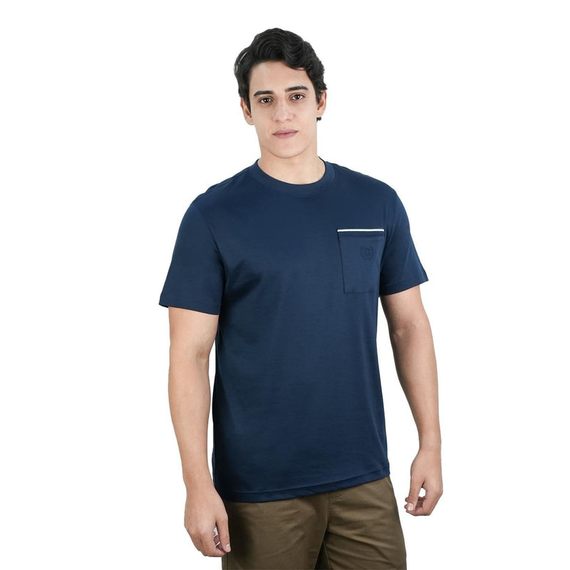 Men’S Liquid Touch Slim Fit Cotton Crew Neck Tee With Chest Pocket S - Shop Giordano