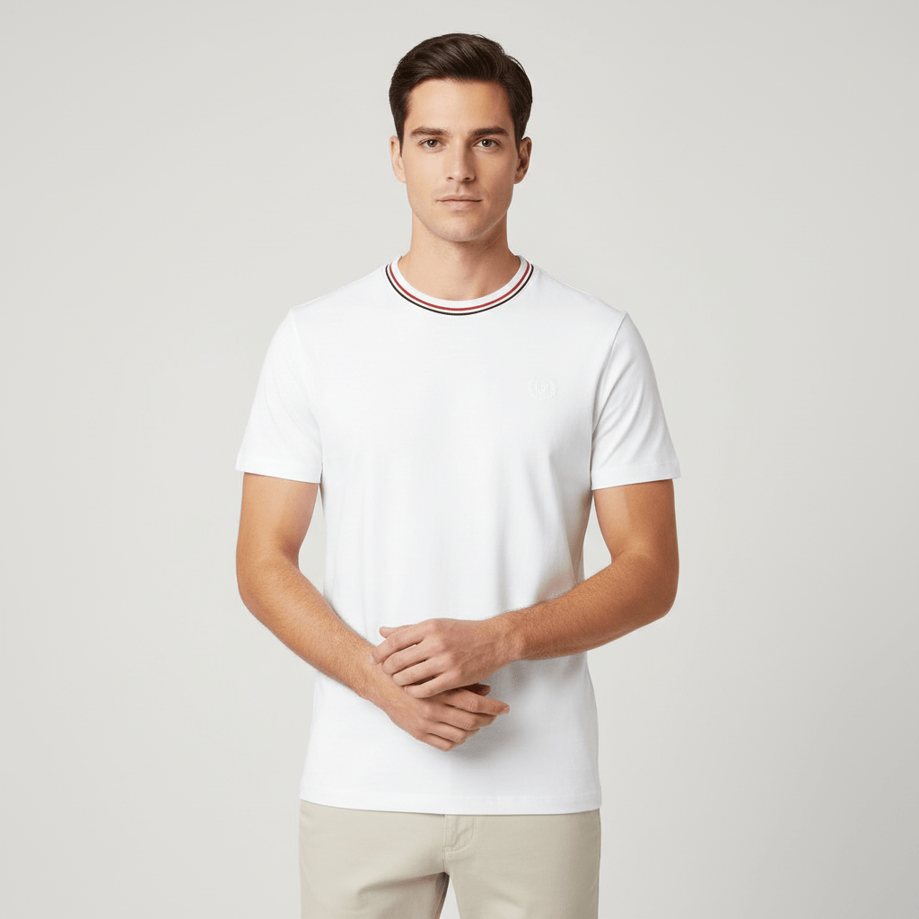 Men’S Liquid Touch Slim Fit Cotton Crew Neck Tee With Chest Pocket S - Shop Giordano