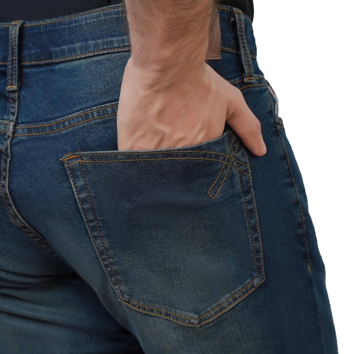 Giordano Men's Low Rise Skinny Taper Stretch Denim Jeans - first_variant_option_2 Premium Jeans for Giordano