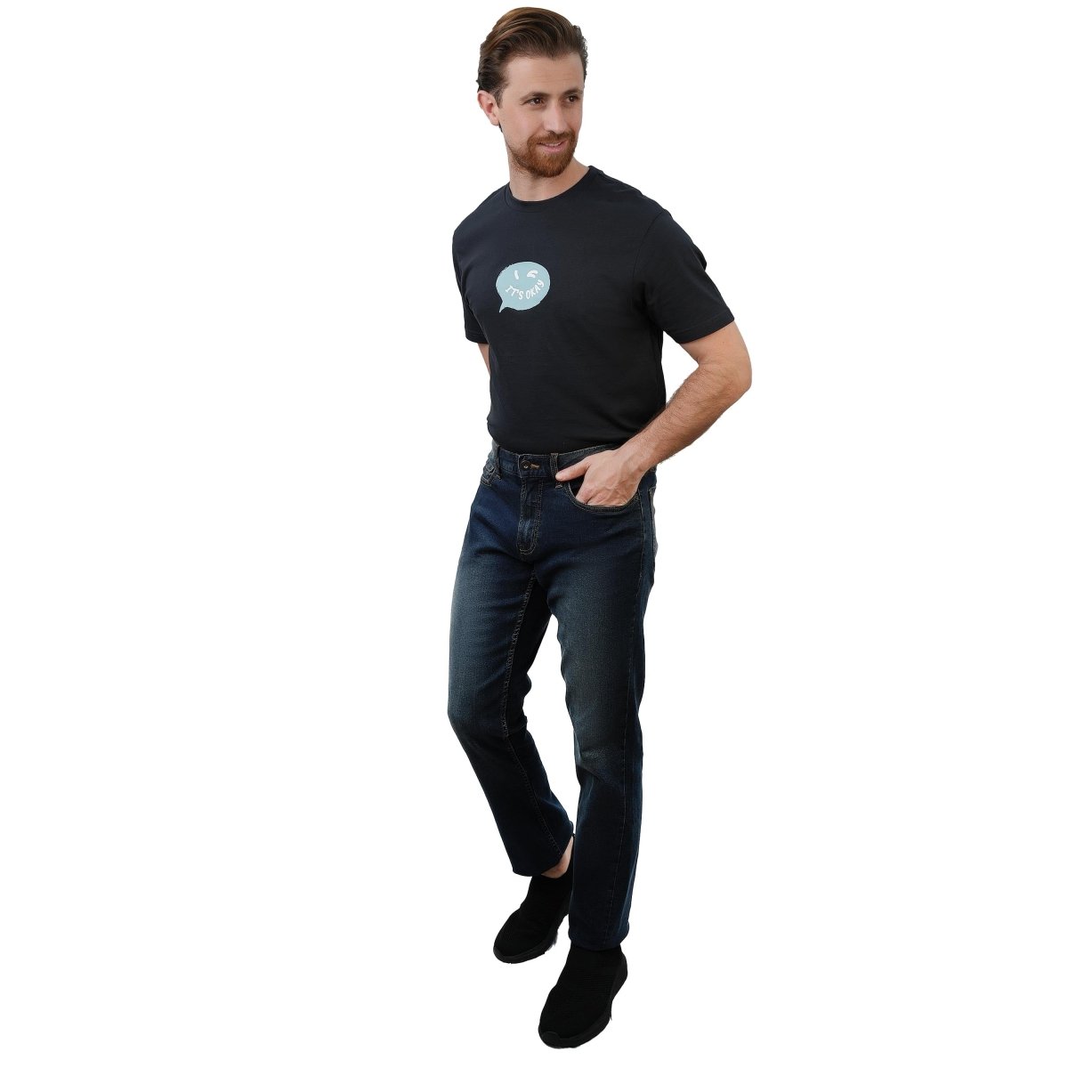 Giordano Men's Low Rise Skinny Taper Stretch Denim Jeans - first_variant_option_2 Premium Jeans for Giordano