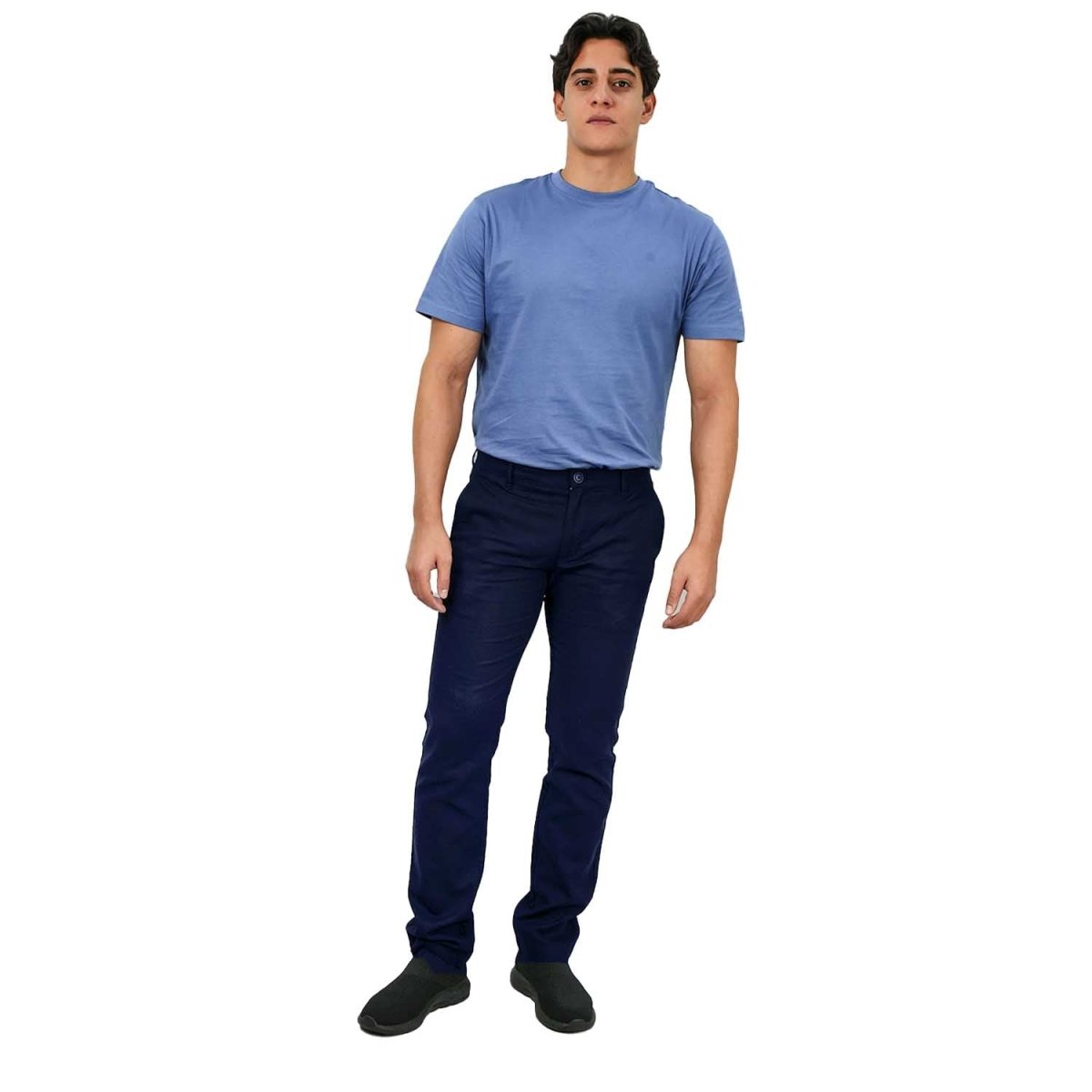 Men's Low Rise Slim Fit Cotton Twill Khakis - Giordano