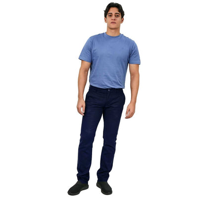 Men's Low Rise Slim Fit Cotton Twill Khakis - Giordano