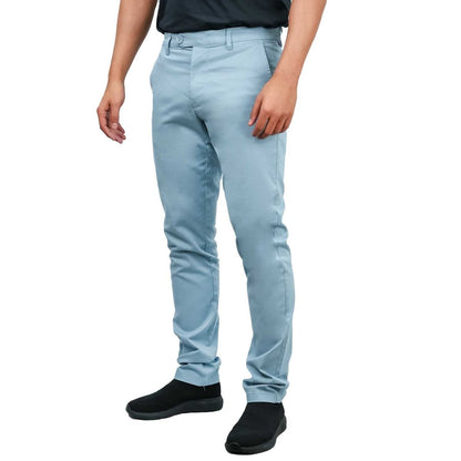 Men's Low Rise Slim Fit Cotton Twill Khakis - Giordano