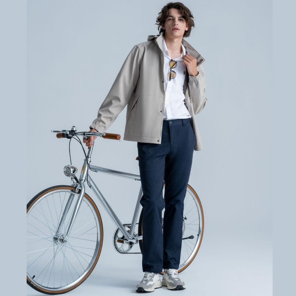 Men’S Low Rise Slim Tapered Cotton Stretch Twill Khakis 30 - Shop Giordano