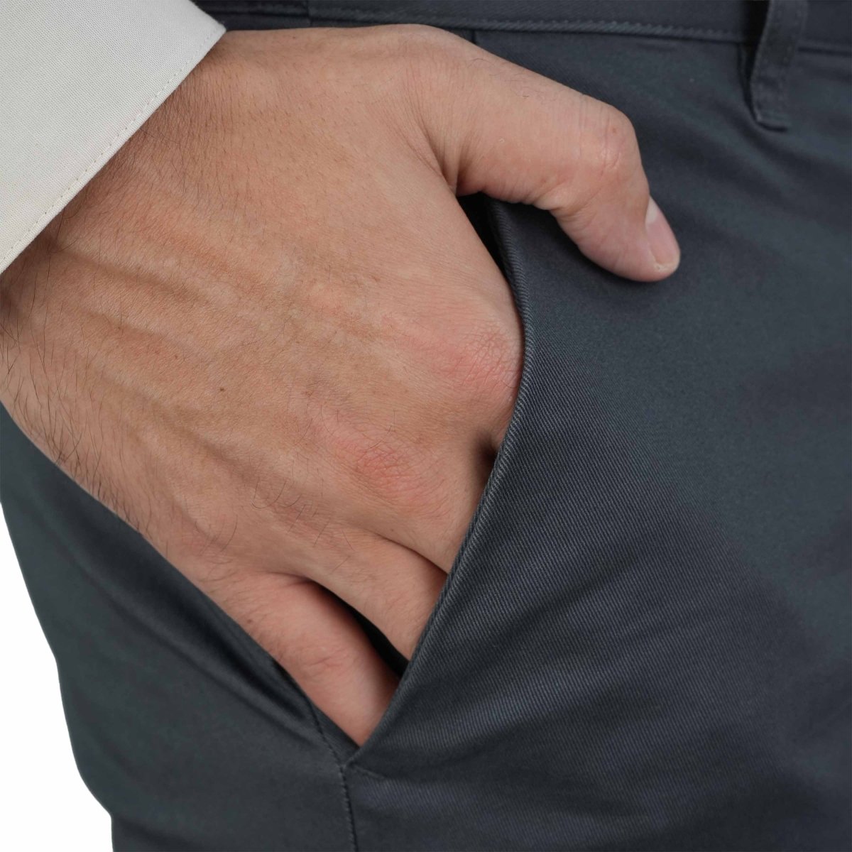 Men’S Low Rise Slim Tapered Cotton Stretch Twill Khakis 30 - Shop Giordano