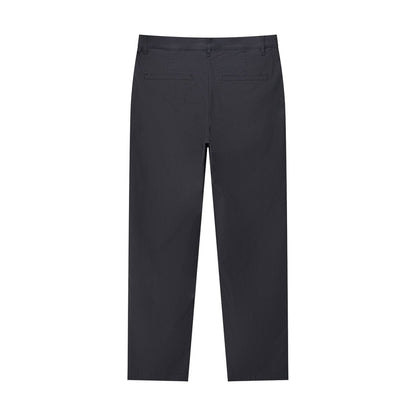 Men’S Mid Rise Regular Tapered Stretch Twill Khakis - Giordano