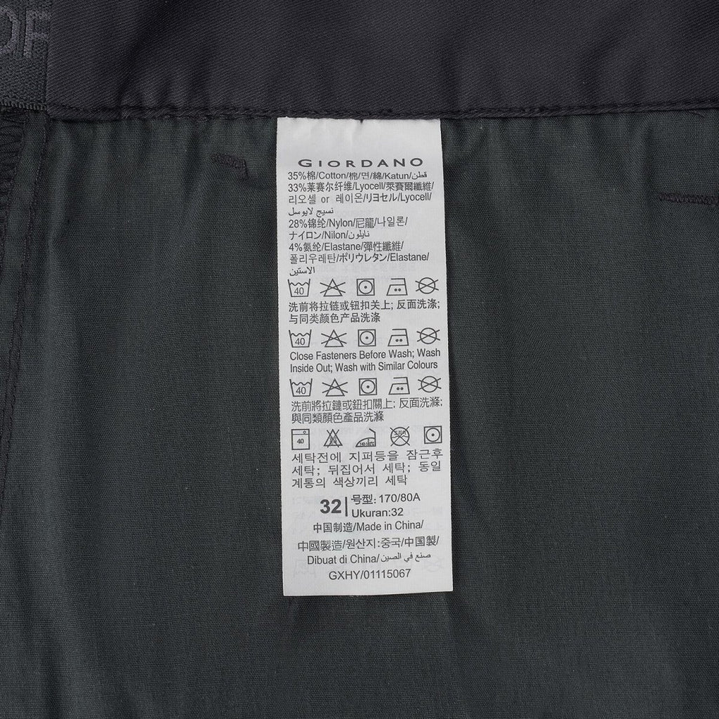 Men’S Mid Rise Regular Tapered Stretch Twill Khakis 30 - Shop Giordano