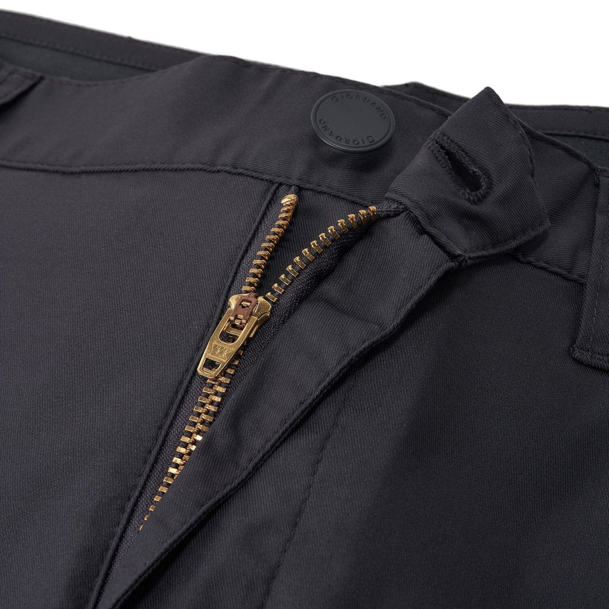 Men’S Mid Rise Regular Tapered Stretch Twill Khakis - Giordano