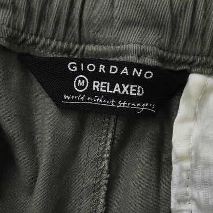 Men's Mid - Rise Relaxed Fit Cotton Stretch Twill Khakis - Giordano