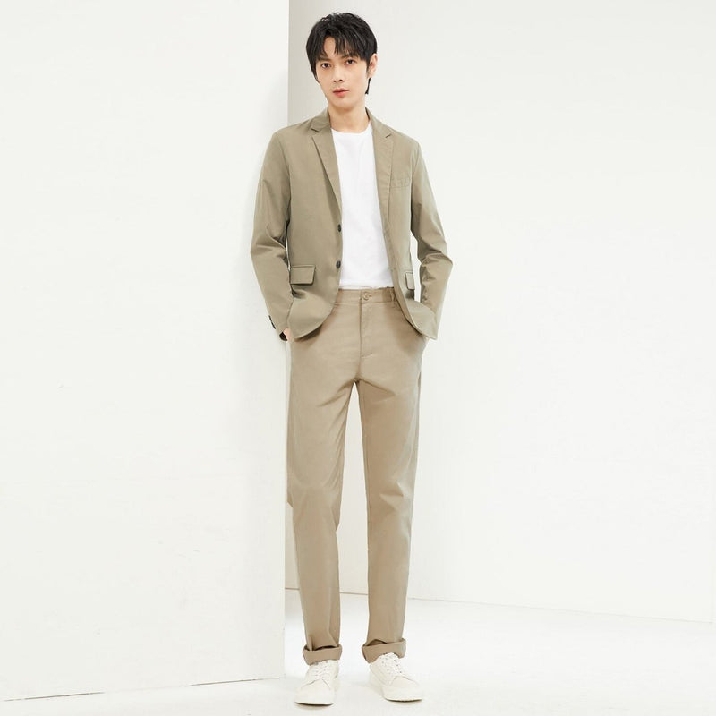 Men's Mid Rise Stretch Twill Khakis 27 - Shop Giordano