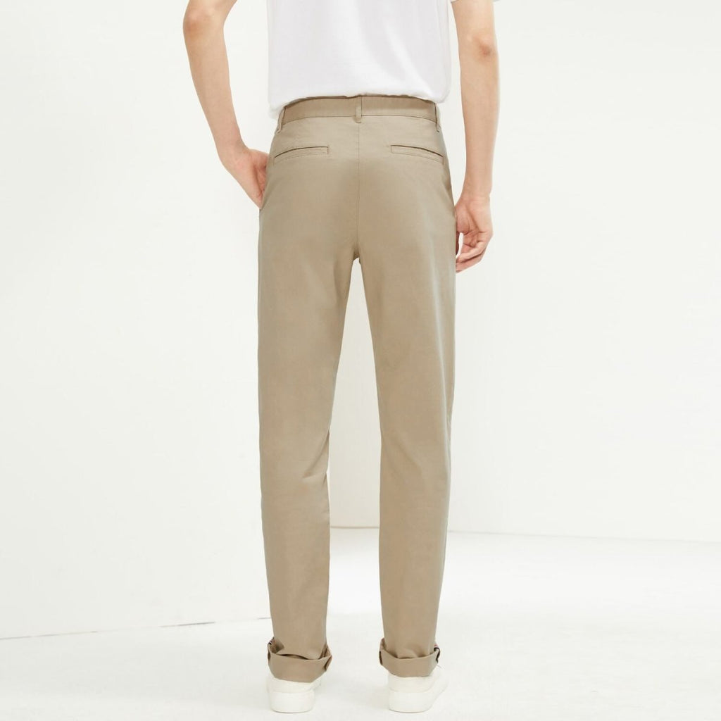 Men's Mid Rise Stretch Twill Khakis 27 - Shop Giordano